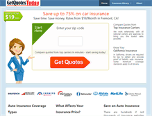 Tablet Screenshot of getquotestoday.com